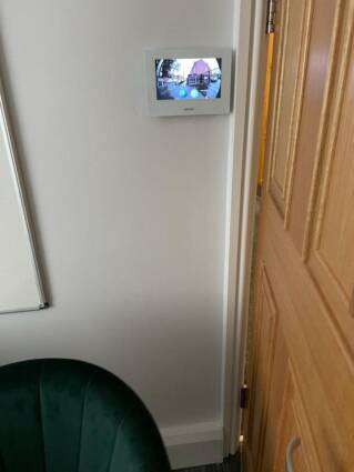 Intercom Viewing Screen For A Serviced Office Block In Birmingham,