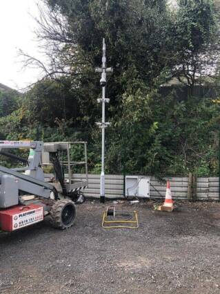 Car Compound Cctv Camera Tower West Bromwich